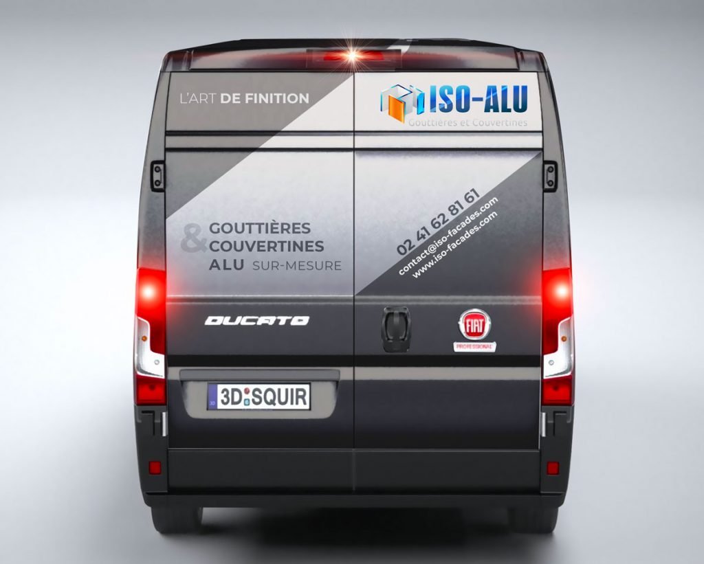 Covering véhicule utilitaire Ducato - Marquage professionnel par HK Graphic Cholet